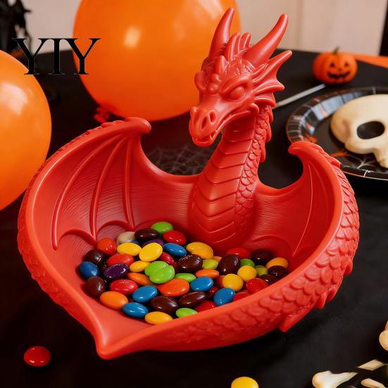 New Chinese Style Decor 3D Printed Dragon Storage Box, Modern Desk Organizer for Keys Jewelry Unique Gift Idea Candy, Flying Figurine Home Office,