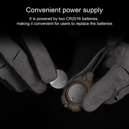 Taktische Helmlampe mit flexiblem Schaft 3 Montagemodi Batteriebetrieben Hohe Sichtbarkeit Jagdhelm Taschenlampe LED Taktische Erkennungslampe