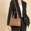 3 Layers Genuine Leather Small Tote Handbags For Women  Trend Designer Work Ladies Shoulder Crossbody Bags