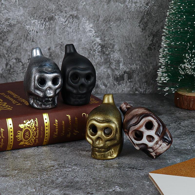 Aztec Whistle Ghost Ocarina: Haunted House Prop & Easter Party Instrument