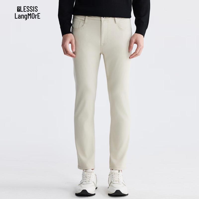 Lilang Men s Cotton-Lyocell Blend Ankle-Length Jeans 92 бежевый