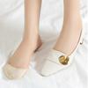 Non Slip Half Palm Hosiery With Cotton Pad Ship Socks Slippers Hollow Forefoot Socks  Dancing