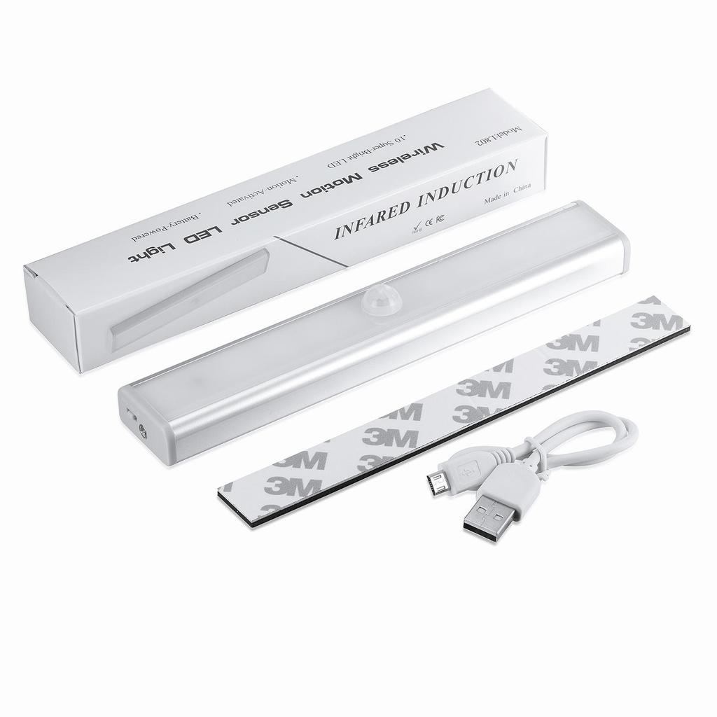 Rechargeable 10 LED Motion Sensor Wardrobe & Corridor Night Light