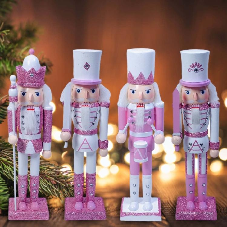 Nutcracker Soldier King Christmas Decor for Indoor Tabletop Desktop Holiday Home