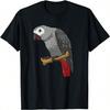 African Grey Parrot Wounisex's Cotton TShirt,Pure Cotton HighQuality Printing,Durable And LongLasting,Casual And Fashionable T Shirt.