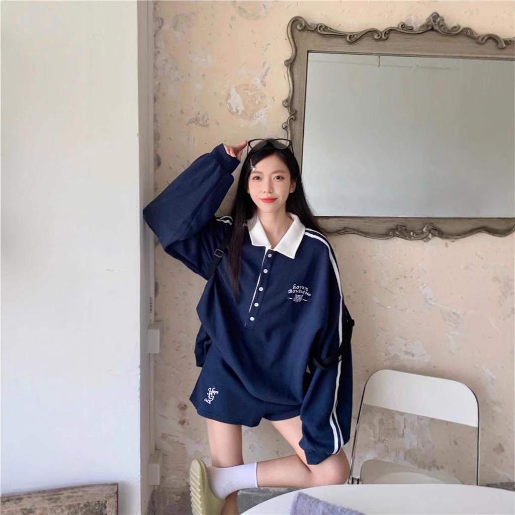 2025 Women's American Retro Oversized Casual Sweatshirt Jacket for Spring/Autumn