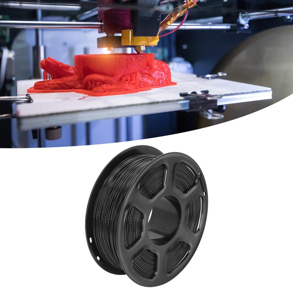 3D Printer Filament 1.75mm 2.2lbs Net Weight 220 to 250 Celsius Pure Color PETG Filament for Refilling Replacement