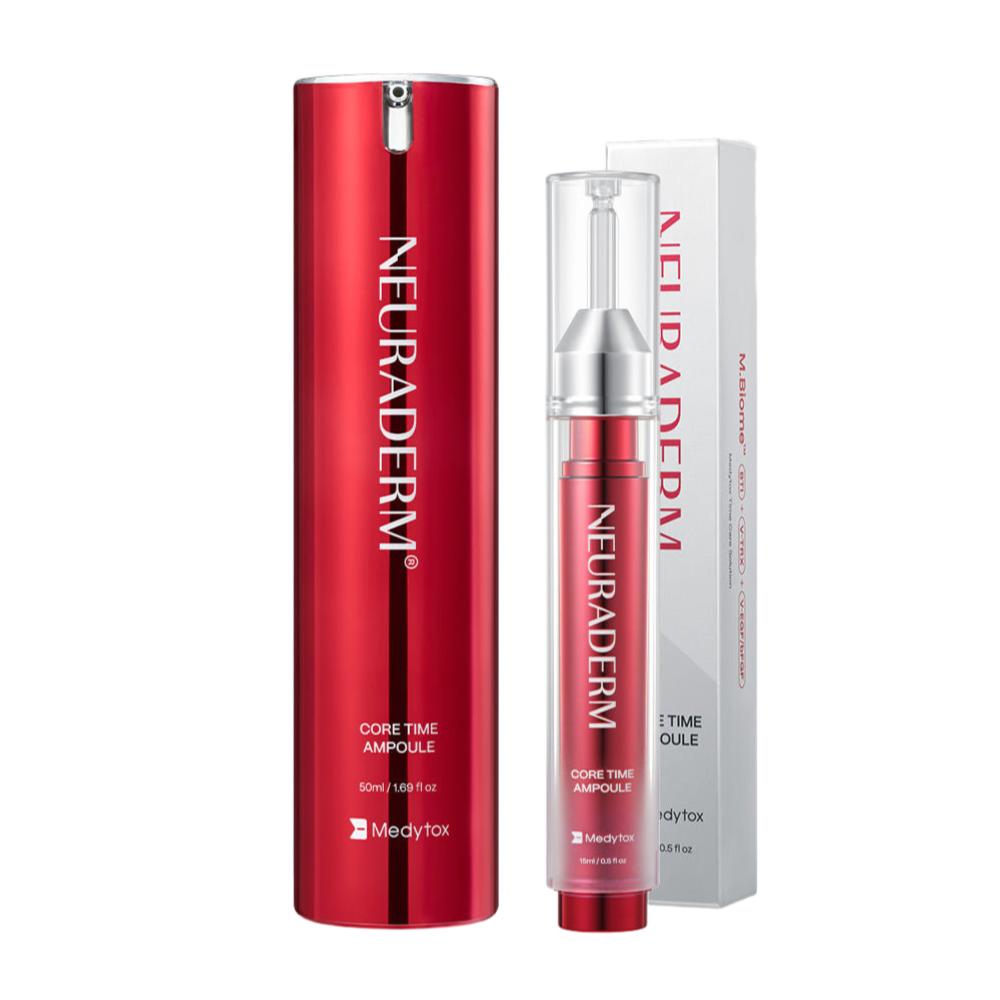 Neuraderm Core Time Ampoule Gift Package (50ml + 15ml) Hydrating and Anti-Aging Premium Skincare Set
