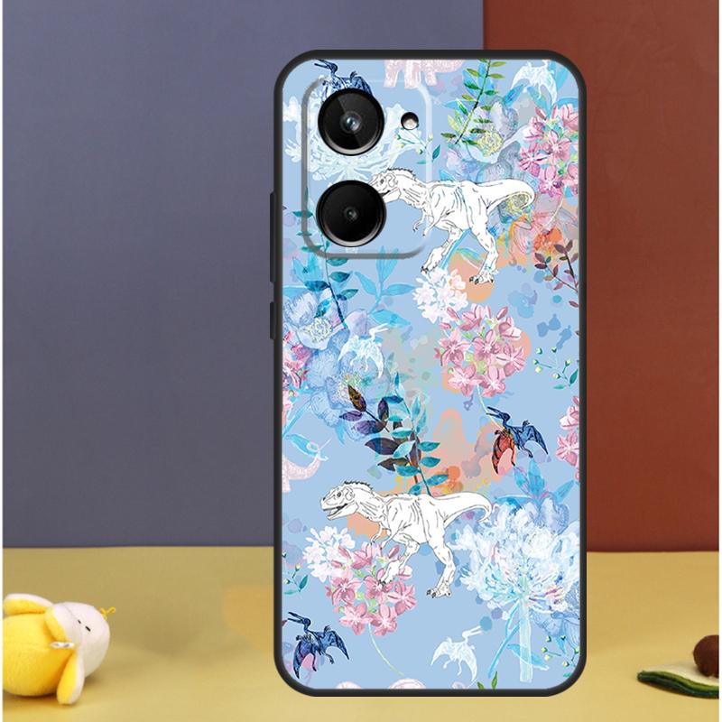 Dinosaur Pattern For Realme GT7 GT6 15 Pro 10 11 12 13 14 Pro Plus C55 C71 C75 C67 C63 C61 C53 C35 C65 Case