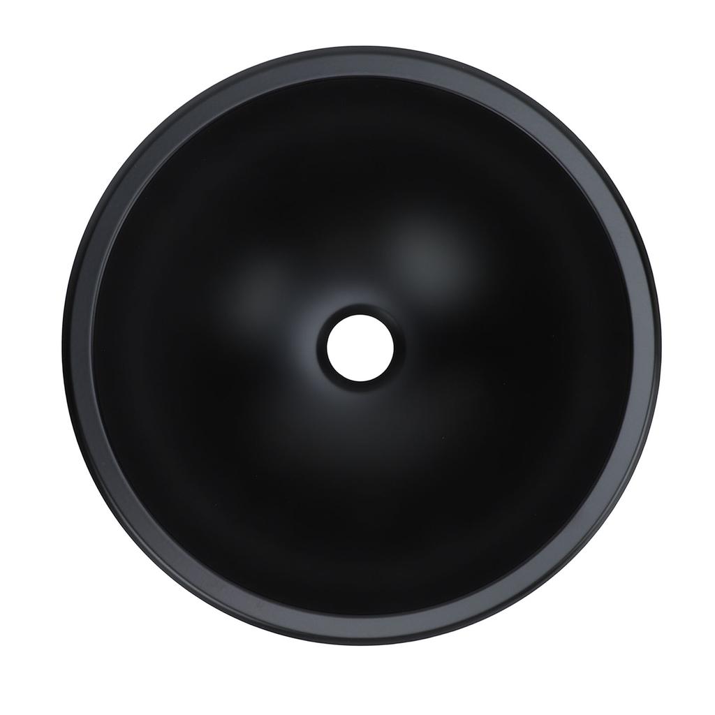 304 Stainless Steel Sink 12in Round 40mm Drain Port Easy To Maintain Large Capacity Bathroom Sink for Boat Caravan RV