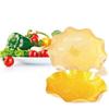 Homeglen Acrylic Golden Leaf Snack Plate Set