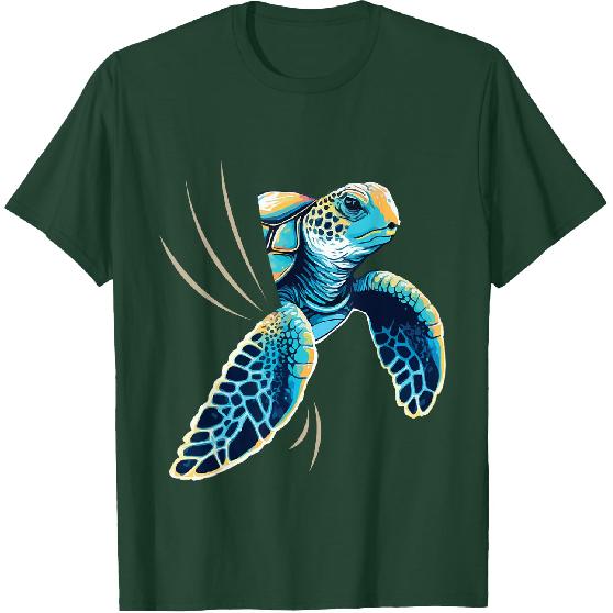 Sneaking Turtle - Zoologist Zookeeper Beach Ocean Sea Lover T-Shirt