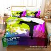 3D Digital Printing Bedding Four-Piece Set Three-Piece Set Kung Fu Bed Sheet Quilt Pillow