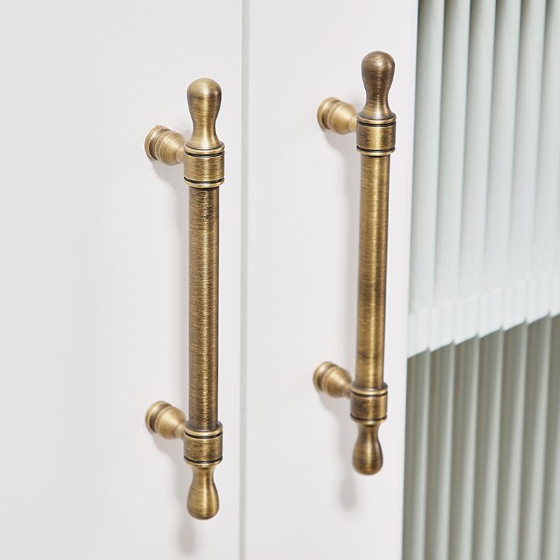 Poignées et boutons d'armoire en laiton massif poli | Poignées de tiroir pour porte d'armoire de cuisine | Style shaker - France