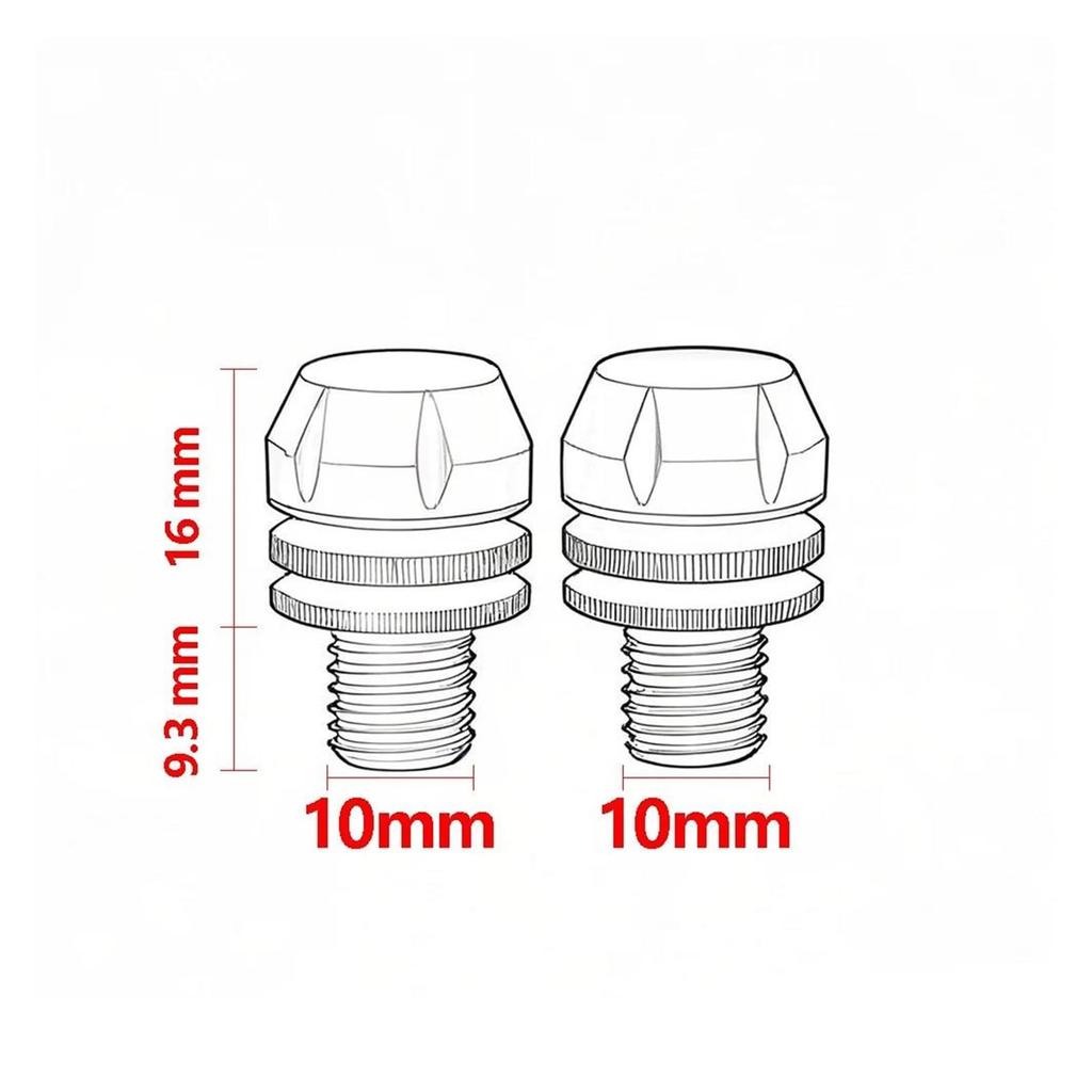 Mirror Hole Cover Cap for Honda Revel 1100 DCT CMX300 CMX500 CMX1100 Motorcycle Rearview Mirror Screw Mirror Hole Plug (Blue)