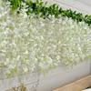 Simulated Wisteria Flowers Faux Weeping Plant with Flowers Artificial Flowering Wisteria Vine for Garland Wedding Arch Wall Decor