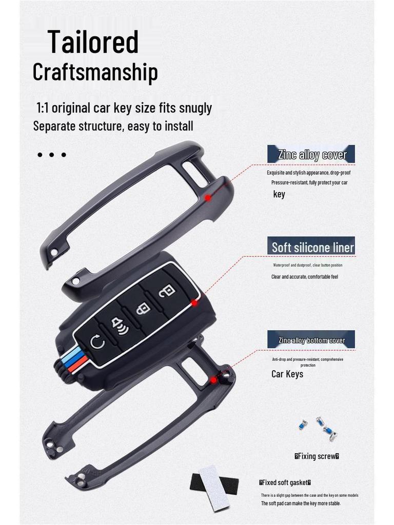 2021 Great Wall Cannon Off-Road Key Case: Metal Shell for Pickup Truck Protection