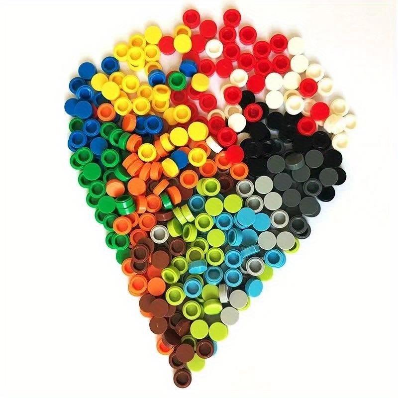 200Pcs/Lot Tile 1X1 Round Special Brick Building Block Small Particle Bulk Bricks Parts Diy Toy