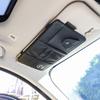 PU Leather Car Sun Visor Organizer Bag Storage Accessories For Opel Astra Grandland Corsa Mokka Frontera Insignia Zafira Vivaro  DP2