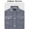 Men's Retro Textured Double Pocket Button Denim Jacket