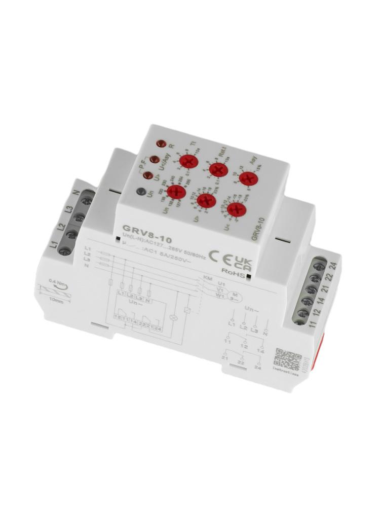 Voltage Monitoring System 3Phase Relay Over Voltage Protection Protection Relay 2 C O Output Current Transformer Compatible