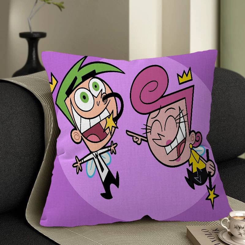 Cartoon The Fairly OddParents Pillow Gift Home Office Decoration Bedroom Sofa Car Cushion Cover Case 45x45