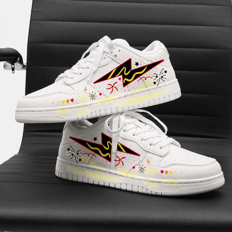 Unisex School Season Microfiber Board Sneakers Couple Casual Shoes Sizes 36-44 for Campus Walking Travel Streetwear and Daily Wear
