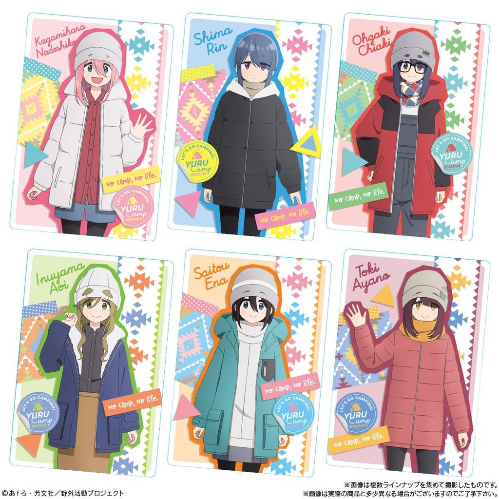 BANDAI SEASON3 Wafers 20 pieces BOX Candy Toy Wafers Yurucamp