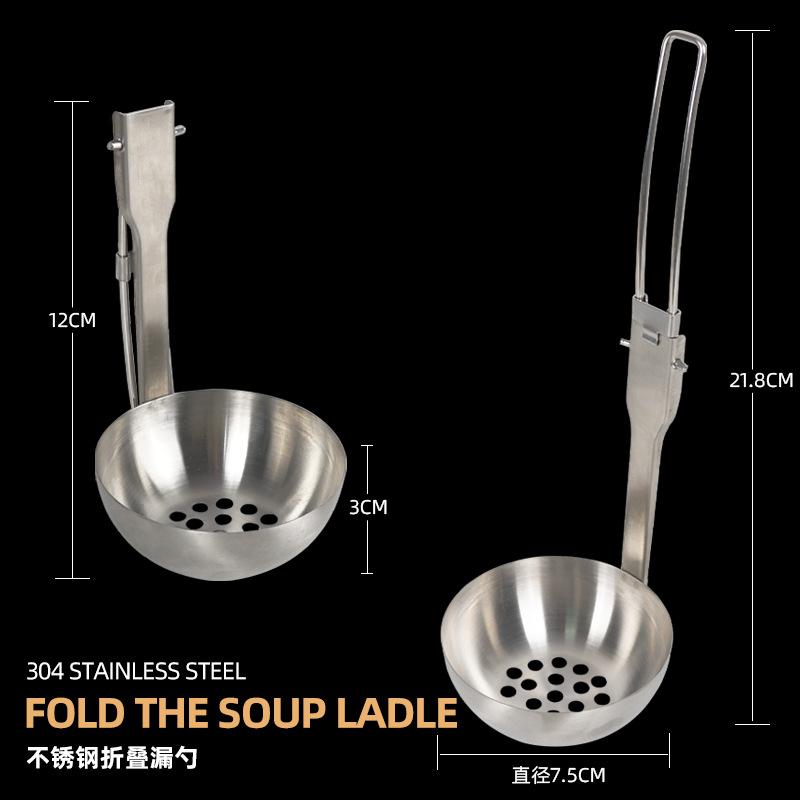 

Суповая ложка из нержавеющей стали 304, сверхлегкая, для альпинизма и пешего туризма, для супа и хот-пота One Size