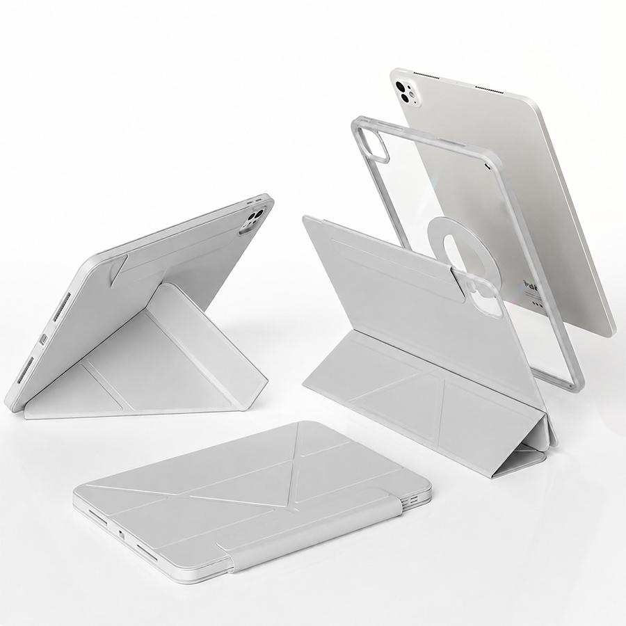 2-in-1 Detachable Magnetic ipad Case with Apple Pencil Holder, Smart Stand & Auto Wake/Sleep Function, Compatible with IPad9.7/10.2/10.5/10.9/11/