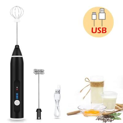 1 PCS Electric Milk Frother Portable Egg Beater USB Rechargeable Handheld Coffee Blender Shaker Mixer Foamer Food