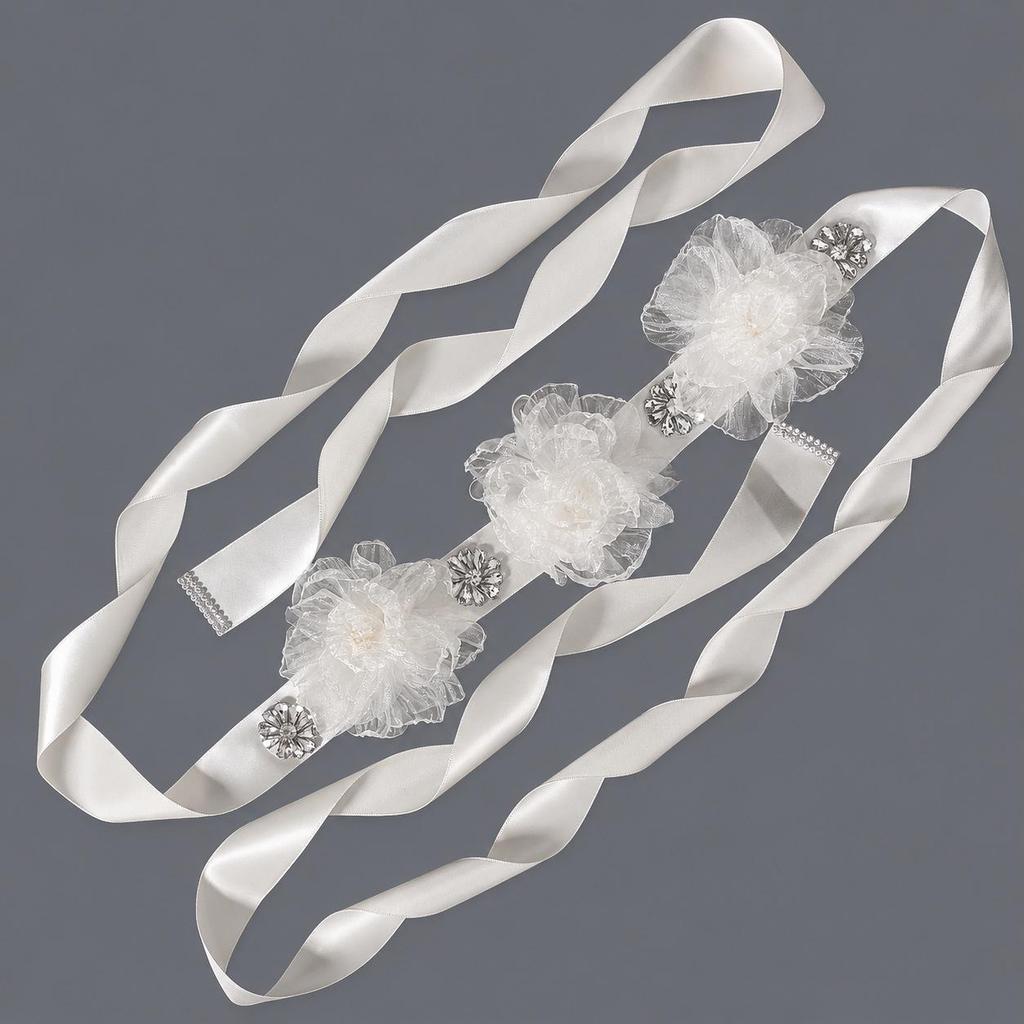 Elegant Silver Rhinestone Wedding Belt – Versatile High-End Dress Accessory for Fashion Shows and Performances