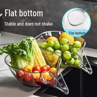 Seamless Multifunctional Sink Basket - Wet/Dry Filter & Vegetable Wash Rack