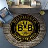 Borussia Dortmund,Round Area Rug,Carpet Rug for Living Room Bedroom Sofa Playroom Decor,Non-slip Floor Mat