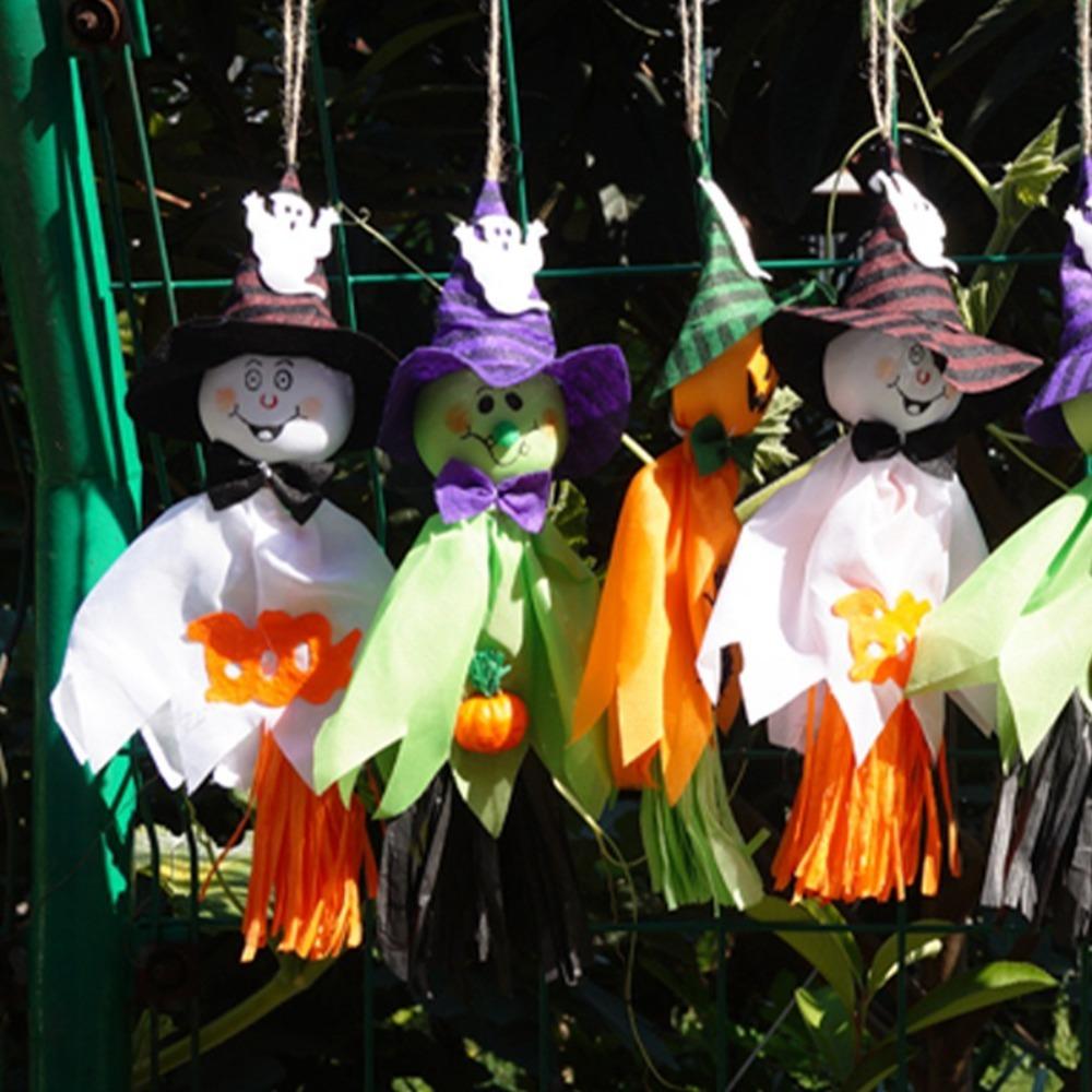 Cloth Paper Halloween Hanging Ornaments Charm Ghost Hanging Pendant   Home Bar Door Party