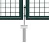 Portail de jardin Acier 400 x 100 cm Vert