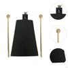 Iron Cowbell with 2 Sticks Hand Percussion Music Portable Instrument for