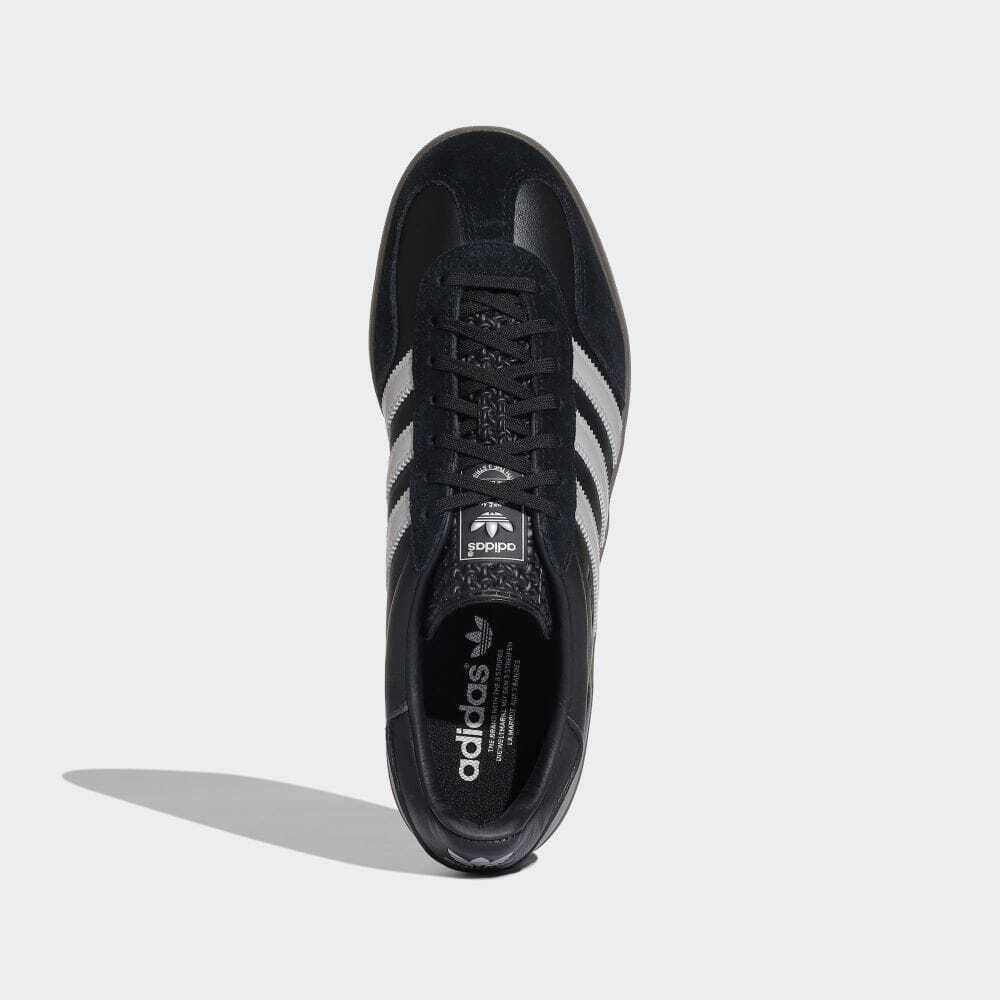 JH8837 Adidas Gazelle Indoor Core Black Matt Silver Gum (Men's)