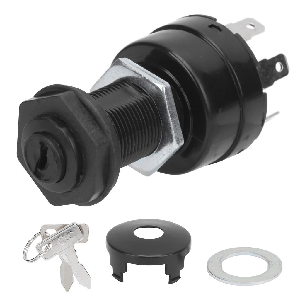 Ignition Switch with 2 Keys 4 Pin 1025151‑01 Replacement for Club Car Precedent Gas Club Car Models 2004‑UP
