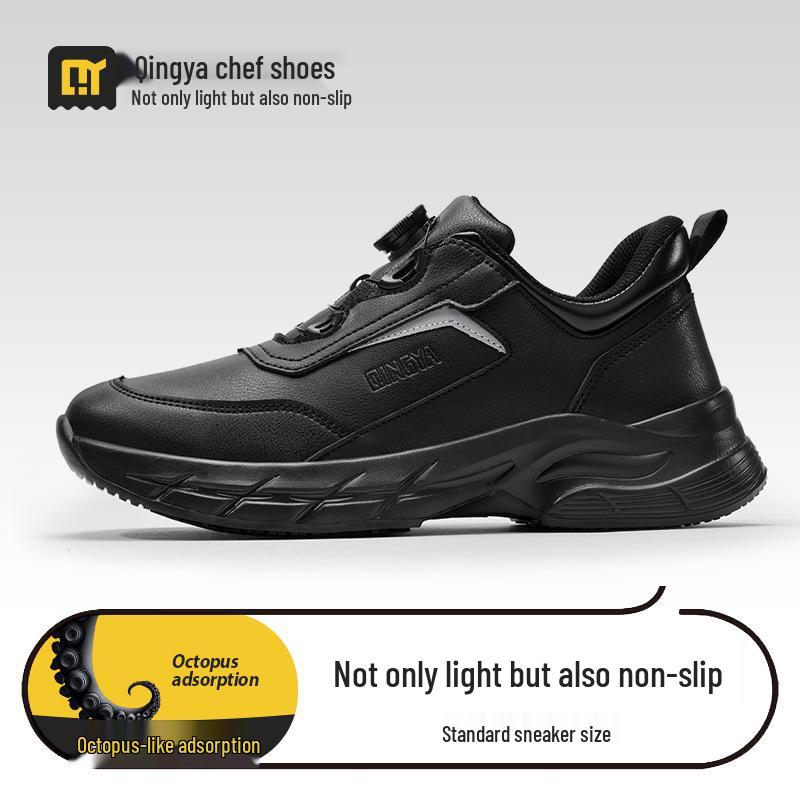 Herren Professionelle Rutschfeste Wasserdichte Kochschuhe: Öl- und fleckenresistentes Küchen-Sicherheitsschuhwerk