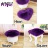 30CM Small Soft Faux Fur Rugs Polygonal Carpets For Bedroom Living Room Floor Shaggy Silky Plush Carpet Home Decor