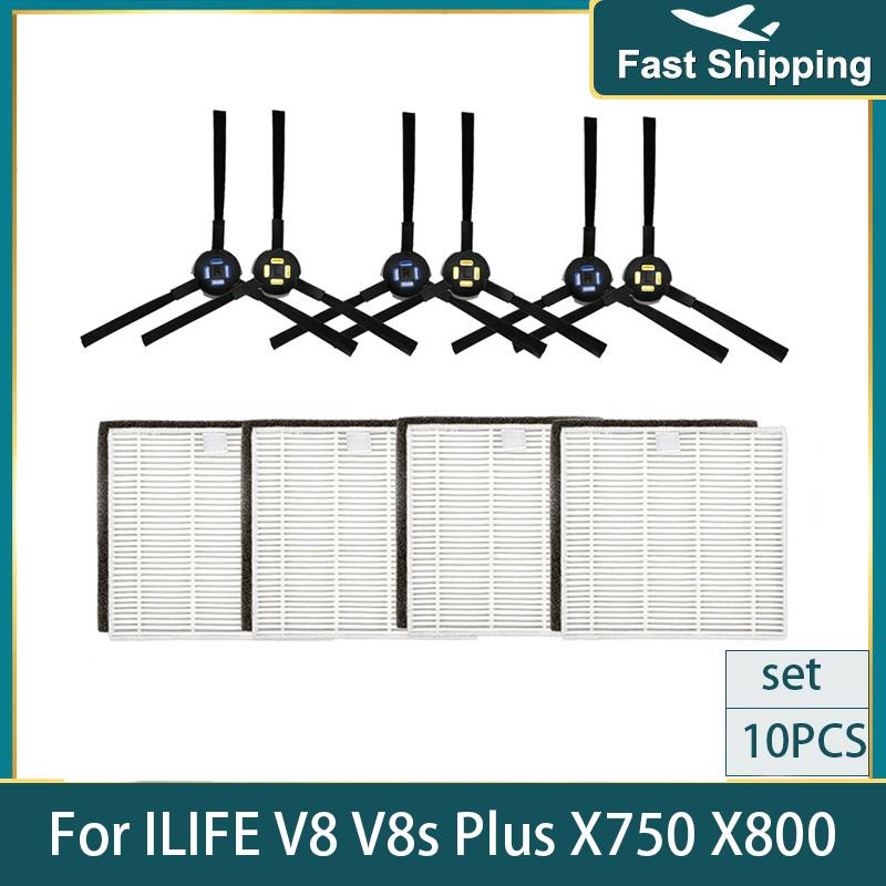 For iLife Chuwi V8 V8s Plus X750 X800 X785 V80 Max Side Brush Hepa Filter Mop Spare Parts Accessories Robot Vacuum Cleaner Parts