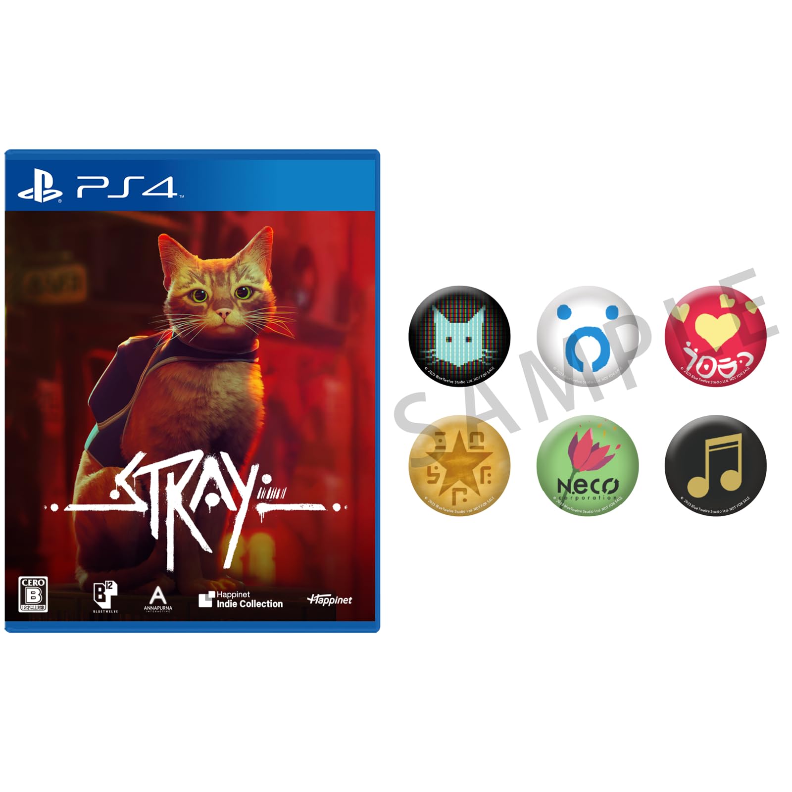 

Stray PS4 can badge set included -