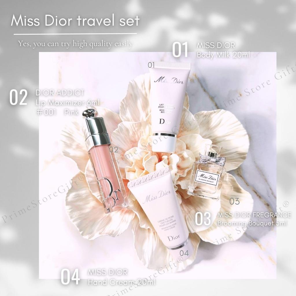 DIOR Miss Dior 2024 Gift Hand Body Blooming Bouquet Perfume Edition Gift and and Lip Maximizer Gift Set [Gift Wrapping] Set Cream, Milk, (Limited