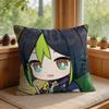 Tighnari Cute Genshin Impact Cushion Cover Square Short Plush Pillow Case Living Room Sofa Home Decor Funda X