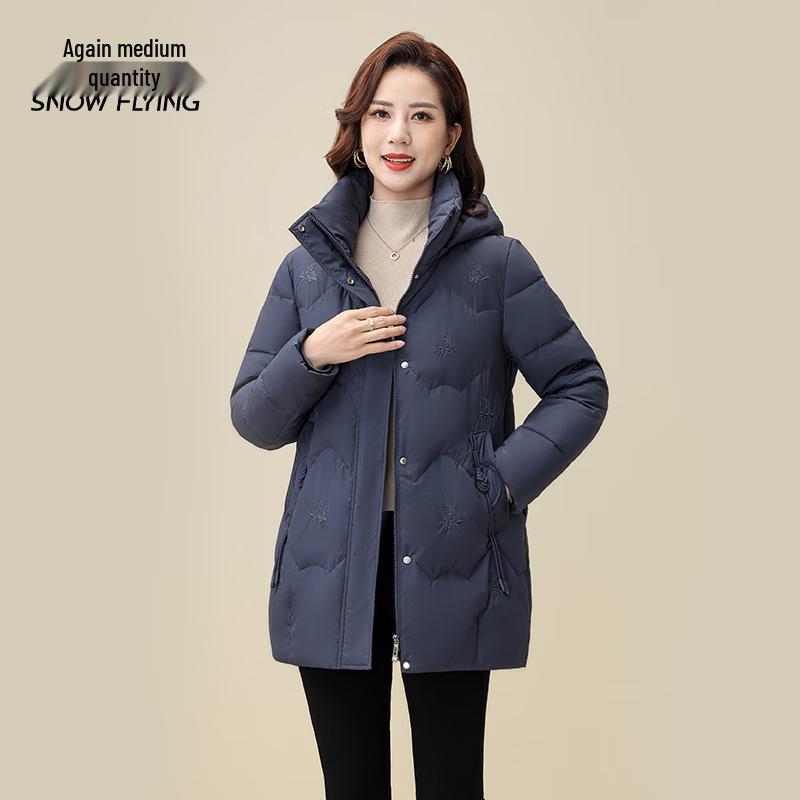 SNOWFLYING Men's Hooded Loose Fit Down Jacket