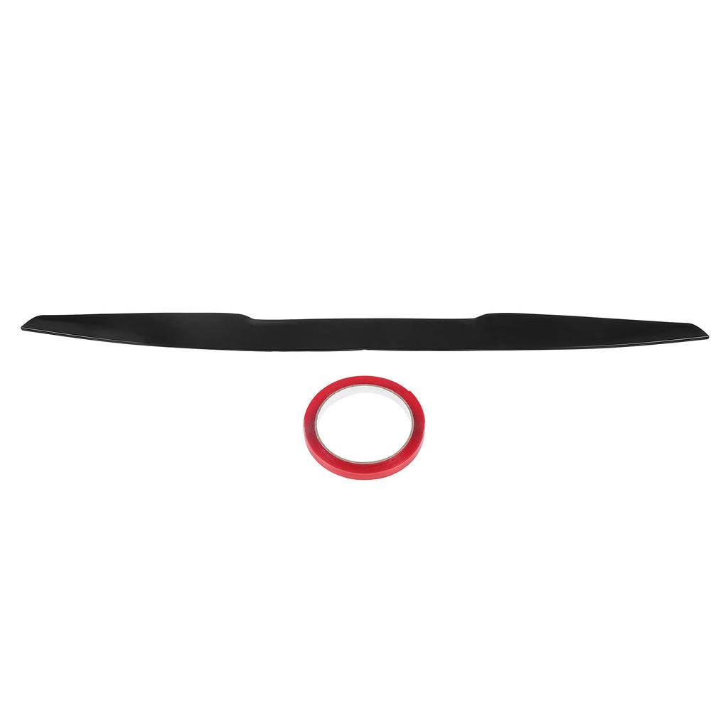 Rear Trunk Spoiler 113.5x7cm Rubber Black Universal Exterior Trim for Automobile