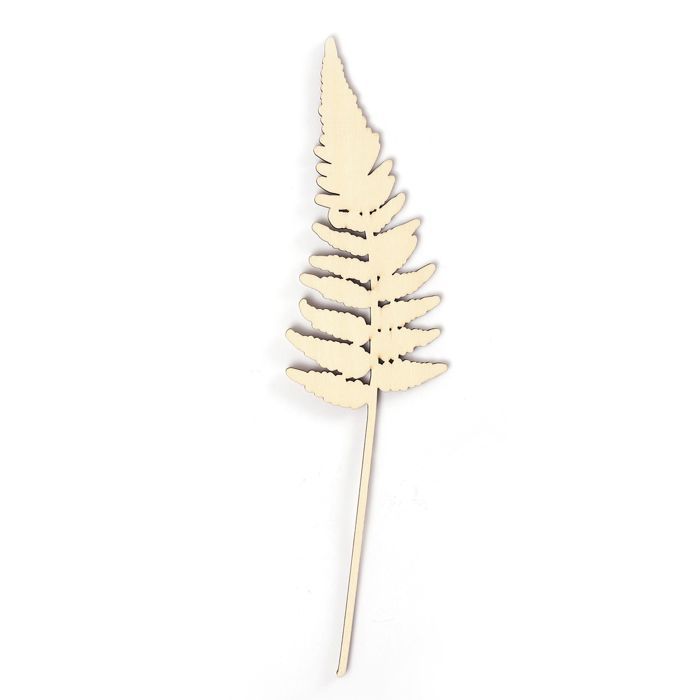 10 Wooden Flowers To Decorate 24 Cm