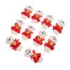 10pcs/set Plush Animal Bear Plush Foam Toys Foam Bear Cartoon Bouquet Doll  Graduation Gifts