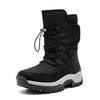 Winter down snow boots, down thickened warm and cold-resistant large cotton shoes, waterproof and non-slip outdoor cotton boots